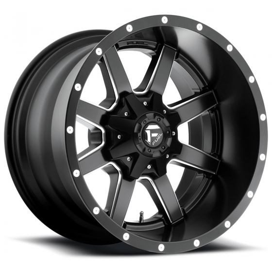 Fuel Maverick D538 (DL) in Matte Black (Milled Accents)