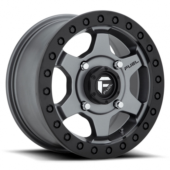 Fuel GATLING (BL) D915 in Matte Gunmetal (Matte Black Ring)