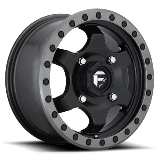 Fuel GATLING UTV D639 in Matte Black (Gunmetal Ring)