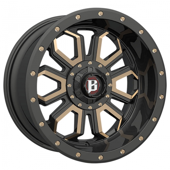 Ballistic Off Road 967-Saber in Matte Black (Bronze Accents)