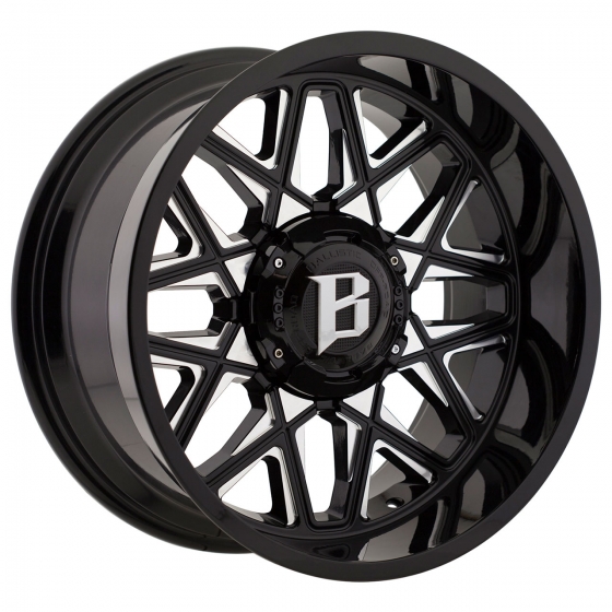 Ballistic Off Road 819-Spider in Gloss Black (Milled Accents) | Wheel Specialists, Inc.
