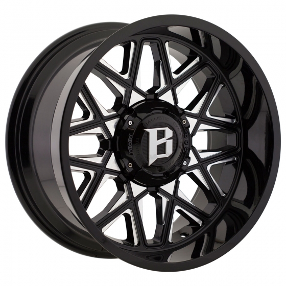 Ballistic Off Road 819-Spider in Gloss Black (Milled Accents)