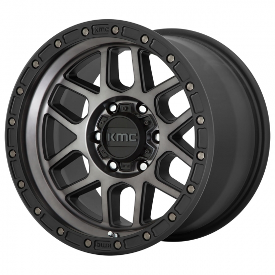 KMC KM544 Mesa in Satin Black Machined (Dark Tint)