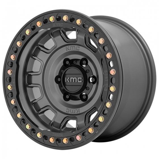 KMC KM236 Tank (BL) in Anthracite (Black Beadring)