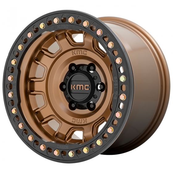 KMC KM236 Tank (BL) in Matte Bronze (Black Beadring)