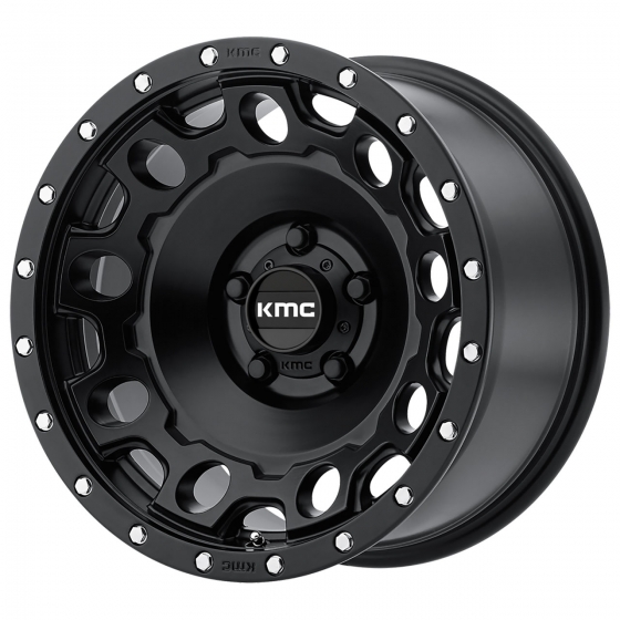 KMC KM529 Holeshot in Satin Black