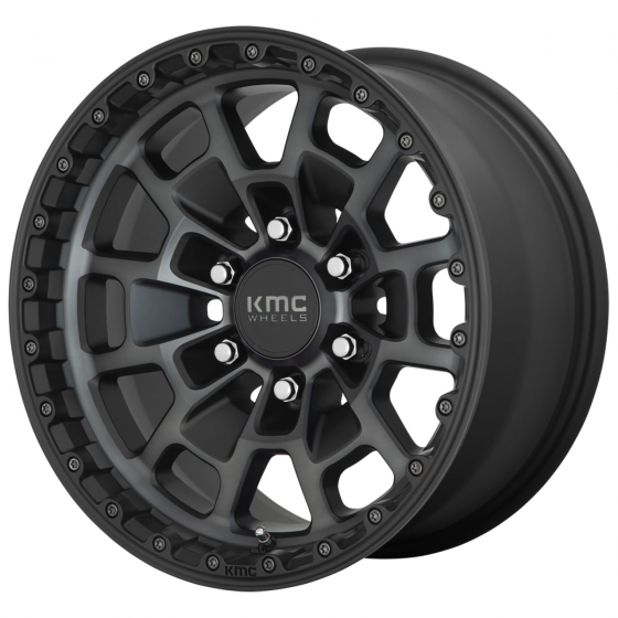 KMC KM718 Summit in Satin Black Machined (Dark Tint)