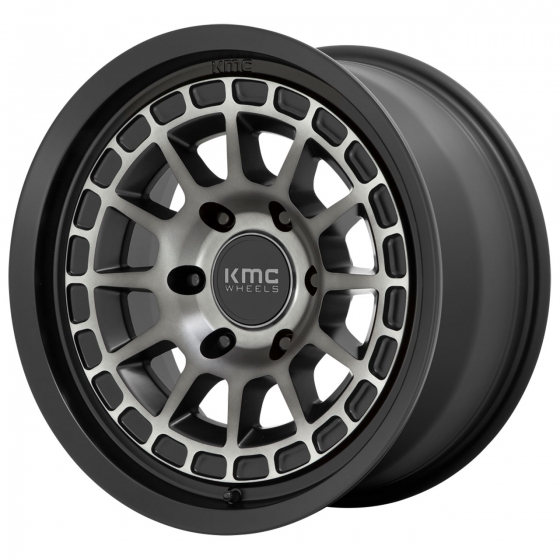 KMC KM719 Canyon in Satin Black Machined (Dark Tint)