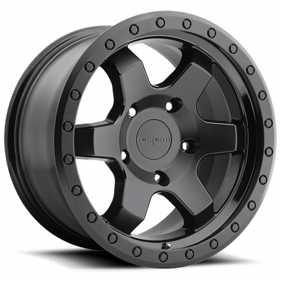 Rotiform SIX-OR in Matte Black (Gloss Black Ring)