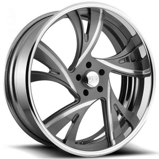 U.S. Mags Sniper 5 - US709 in Matte Graphite (Polished Lip) | Wheel ...