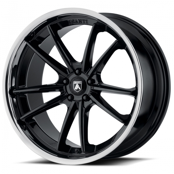 Asanti Black Label ABL-23 in Gloss Black (Chrome Lip)