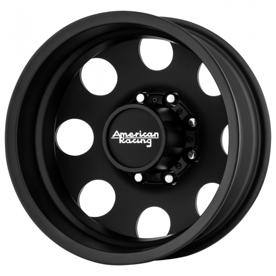 American Racing AR204 Baja Dually in Satin Black (Rear)