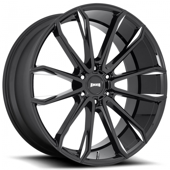 DUB Clout S252 in Gloss Black (Milled Accents)