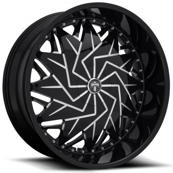 DUB Dazr S231 in Gloss Black (Milled Accents)