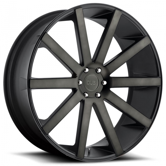 DUB Shot Calla S121 in Black Machined (Dark Tint)