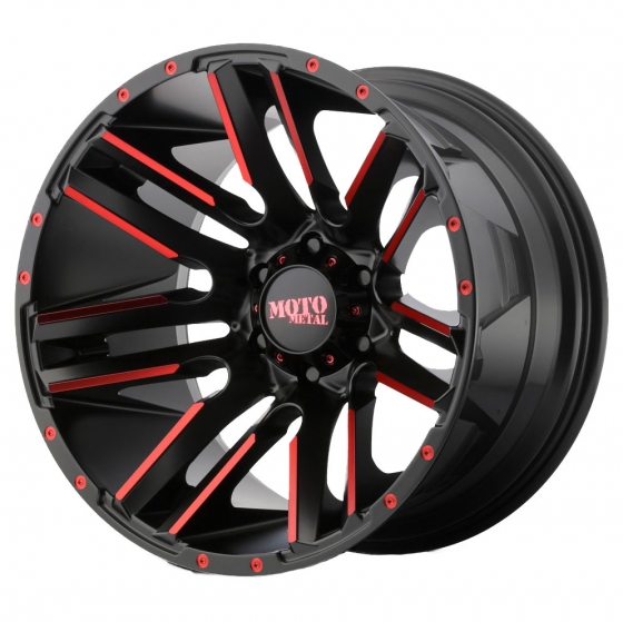 Moto Metal MO978 Razor in Satin Black Machined (Red Tint)