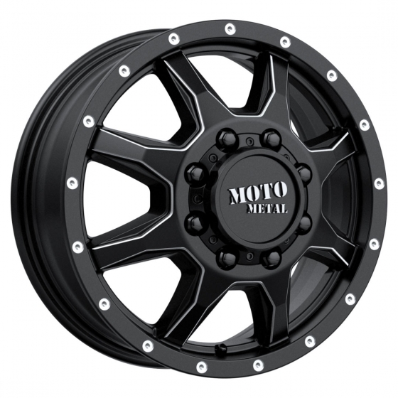 Moto Metal MO995 in Satin Black Milled (Front)