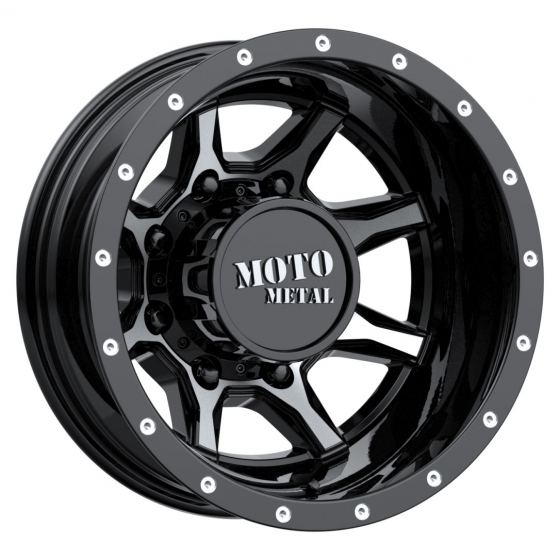 Moto Metal MO995 in Gloss Black Machined (Rear)