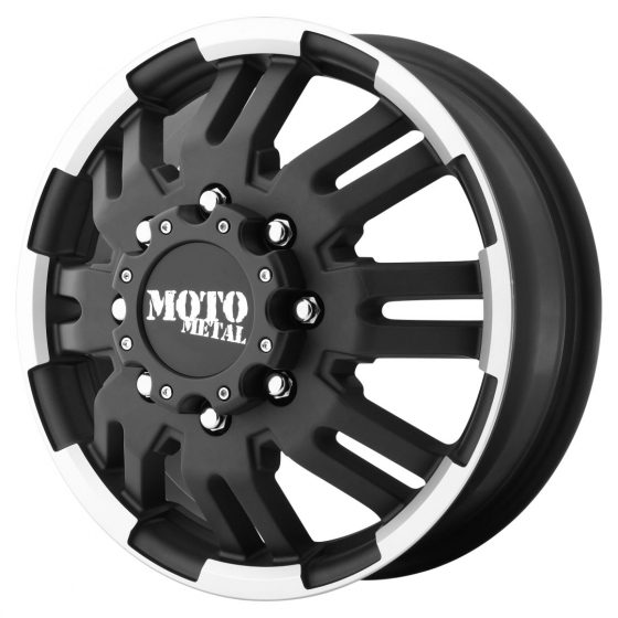 Moto Metal MO963 in Matte Black Machined (Front)