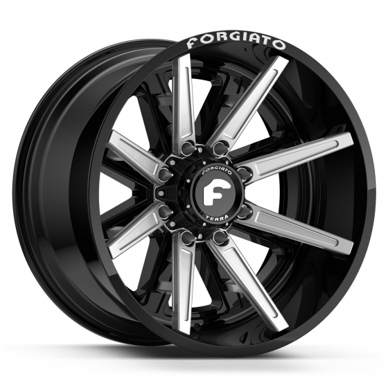 Forgiato Flow Terra 005 in Gloss Black (Silver Accents)