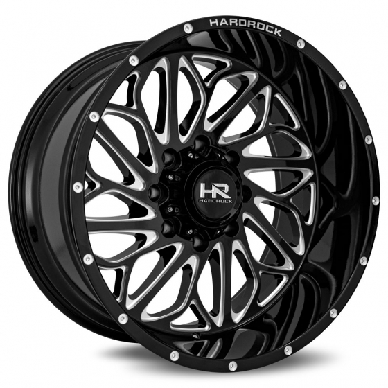 Hardrock H508 Blacktop Xposed in Gloss Black Milled