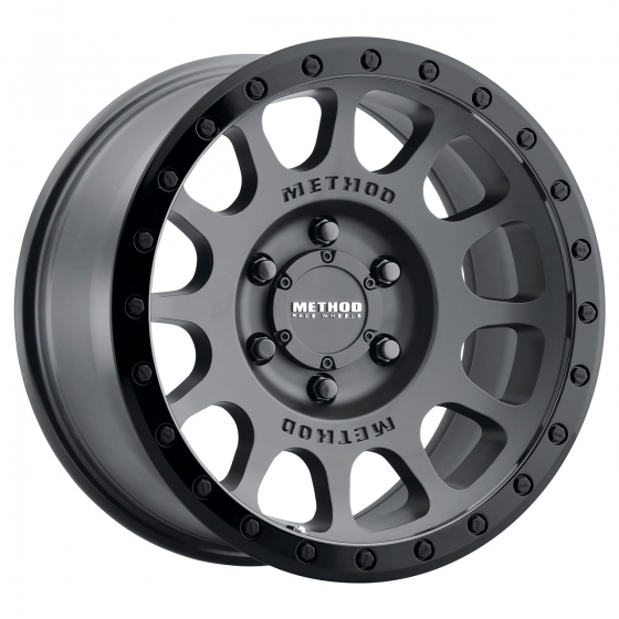 Method Race Wheels MR305 NV in Matte Black (Gloss Black Lip)