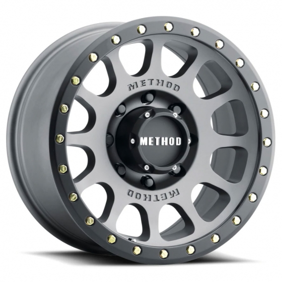 Method Race Wheels MR305 NV in Titanium (Matte Black Lip)