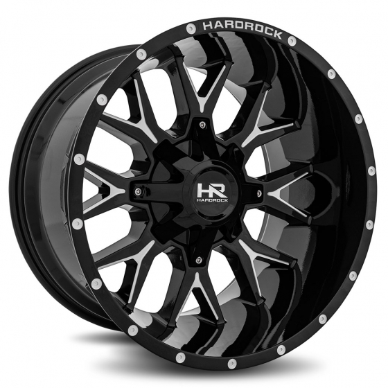 Hardrock H700 Affliction in Gloss Black Milled
