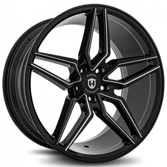 Curva Concepts C25 in Gloss Black Milled