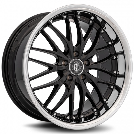 Curva Concepts C3 in Gloss Black (SS Chrome Lip)