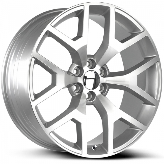 Wheel Replicas by Strada GMC Sierra in Silver Machined