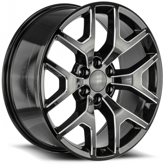 Wheel Replicas by Strada GMC Sierra in Gloss Black Milled