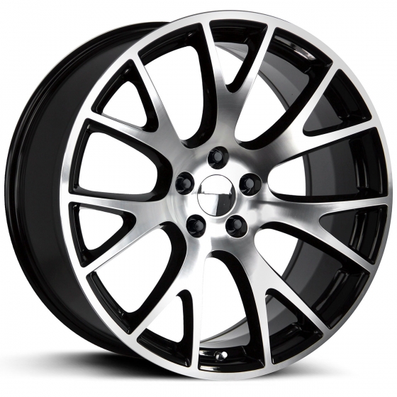 Wheel Replicas by Strada Hellcat in Gloss Black Machined