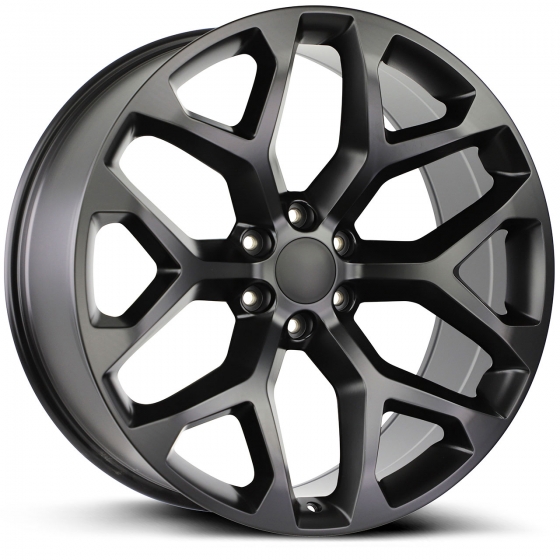 Wheel Replicas by Strada Snowflake in Satin Black