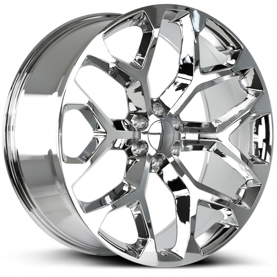 Wheel Replicas by Strada Snowflake in Chrome