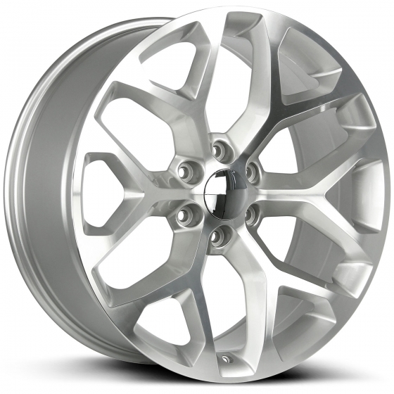 Wheel Replicas by Strada Snowflake in Silver Machined