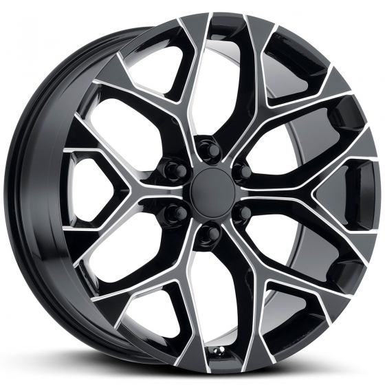 Wheel Replicas by Strada Snowflake in Gloss Black Milled