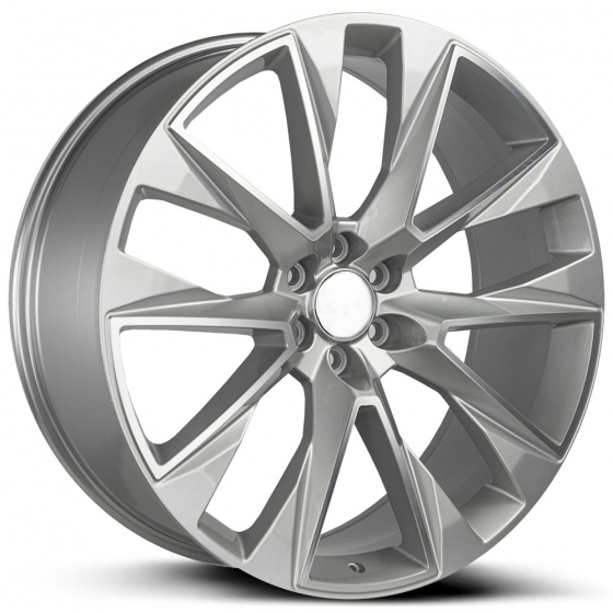 Wheel Replicas by Strada Silverado in Silver Machined