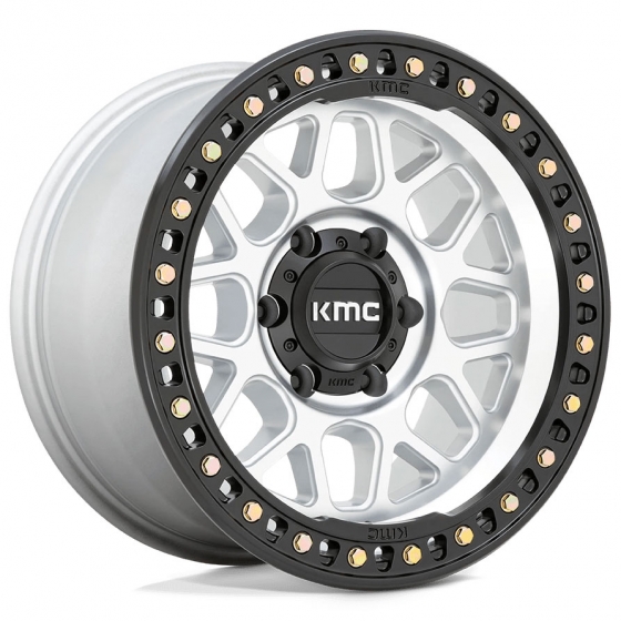 KMC KM549 GRS in Machined (Satin Black Ring)