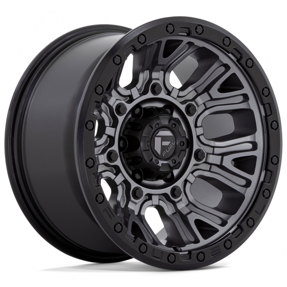 Fuel Traction D825 in Matte Gunmetal (Black Ring)