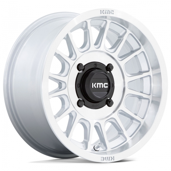KMC KS138 Impact UTV in Silver Machined